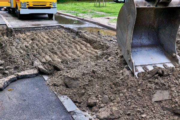 Road Excavation in College Station