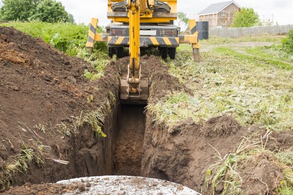 Drainage Trench Installation in College Station