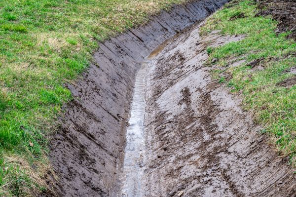 Drainage Ditch Construction in College Station