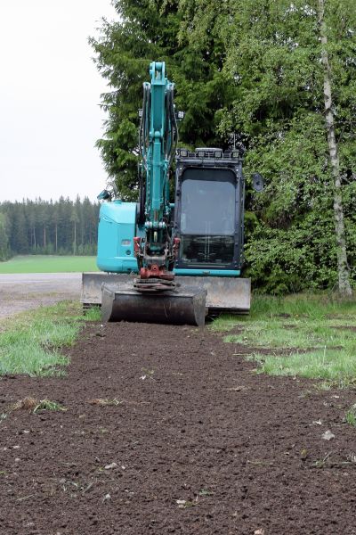 Backhoe Grading in College Station