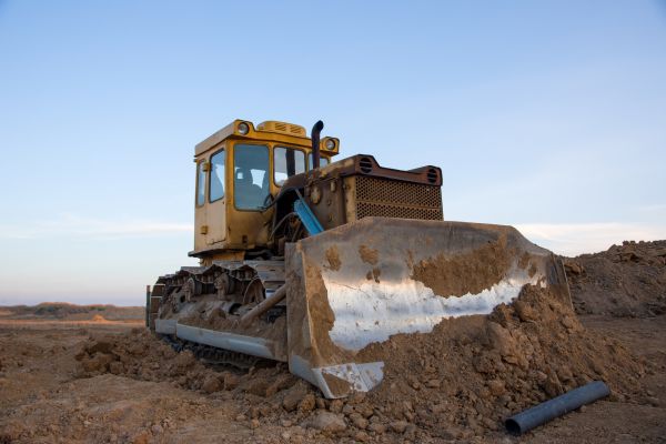 Bulldozer Land Grading in College Station