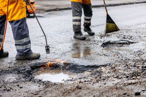 Gravel Pothole Repair in College Station