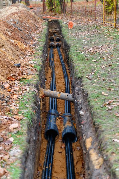 Electrical Line Excavation in College Station