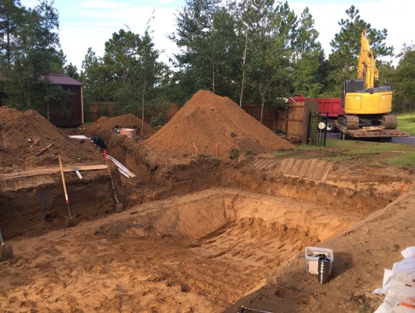 Pool Site Excavation in College Station